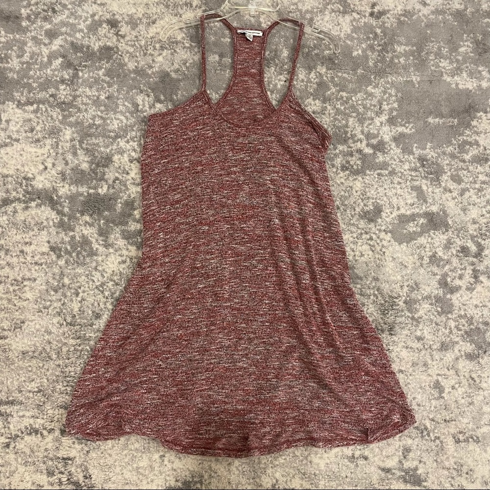 American Eagle Racerback Tank Dress Heather Red